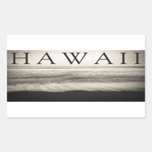 The Big Island Beach Hawaii Rectangular Sticker