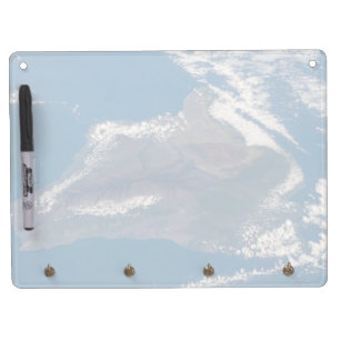 The Big Island Of Hawaii And Its Mountains Dry Erase Board With Key Ring Holder