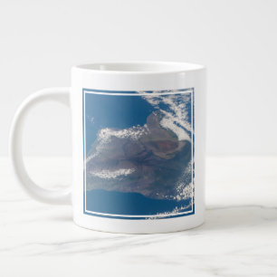 The Big Island Of Hawaii And Its Mountains Large Coffee Mug