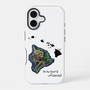 The Big Island Of Hawaii With Hawaiian Islands iPhone 16 Case
