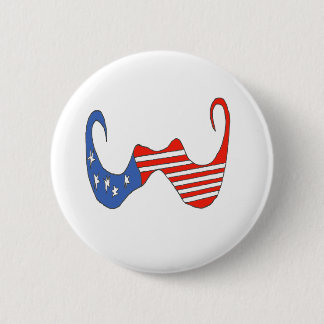THE BIG MOUSTACHE the USA 1.PNG 6 Cm Round Badge