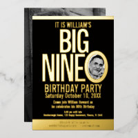 The Big Nine 0 90th Birthday graphic photo