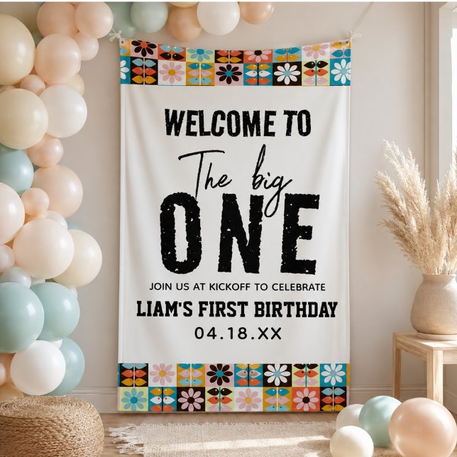 The BIG One 1st Birthday  Banner (The BIG One 1st Birthday Banner)