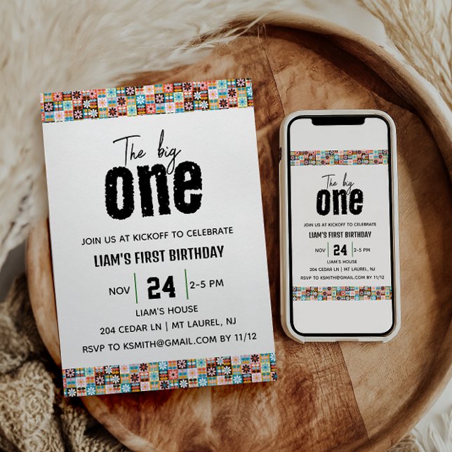 The BIG One 1st Birthday Invitation (Creator Uploaded)