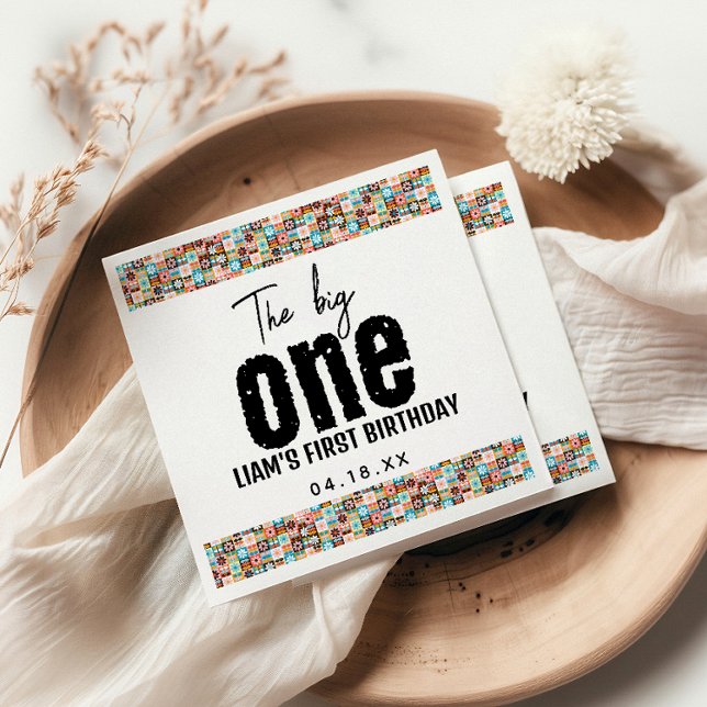 The BIG One 1st Birthday Napkin (Creator Uploaded)