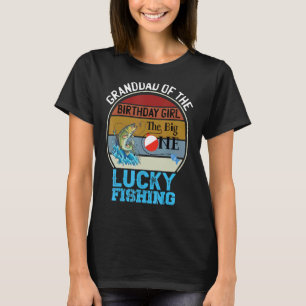 The Big One Birthday Theme Fishing Granddad Of Bir T-Shirt