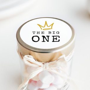 The BIG ONE   Notorious 90's 1st Birthday Party Classic Round Sticker