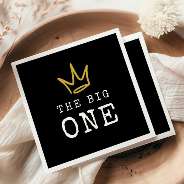 The BIG ONE | Notorious 90's 1st Birthday Party Napkin (Creator Uploaded)