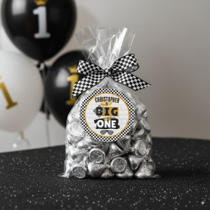 The Big ONE Retro 90's Hip Hop 1st Birthday Classic Round Sticker