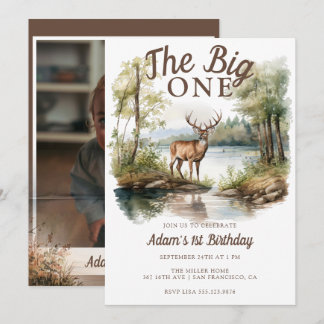 The Big One | Rustic Birthday Birthday Invitation