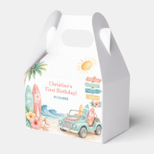 The Big One Surf Beach 1st Birthday Favour Box