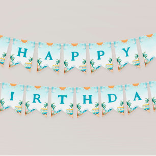 The Big One, Surf Birthday  Bunting