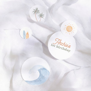 The Big One Surf Summer 1st Birthday Party Confetti