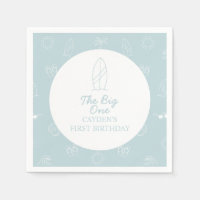 The Big One Surfboard beach doodle First Birthday