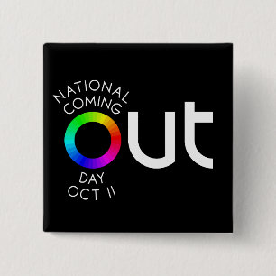 The Big OUT Square Black Button