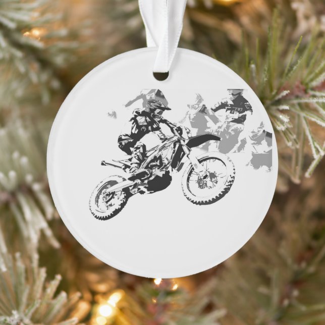 The Big Race - Motocross Racers  Ornament (Tree)