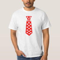 The Big Red and White Polka Dot Tie. Fun Pop Art.
