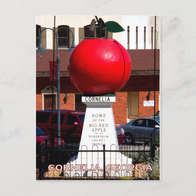 THE BIG RED APPLE - Cornelia, Georgia Postcard (Front)