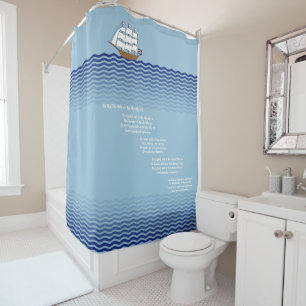 The Big Ship Sails on The Ally-Ally-Oh Shower Curtain