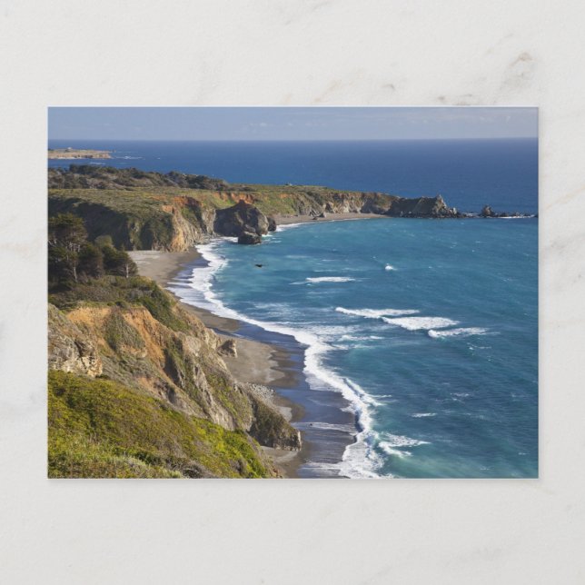 The Big Sur coastline in California, USA Postcard (Front)