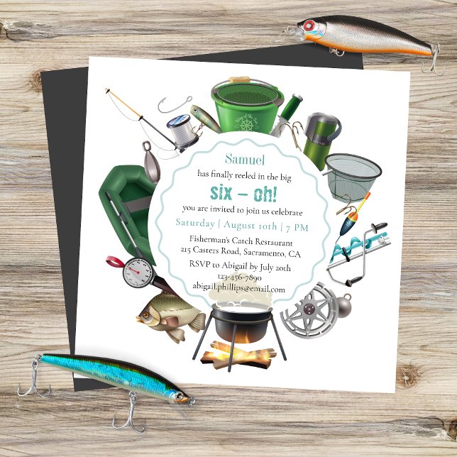 The Big Three-Oh Fishing | 60th Birthday Invitation (Creator Uploaded)