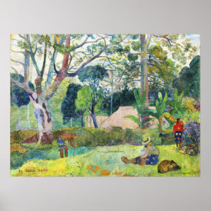 The Big Tree by Paul Gauguin Tropical Nature Poster