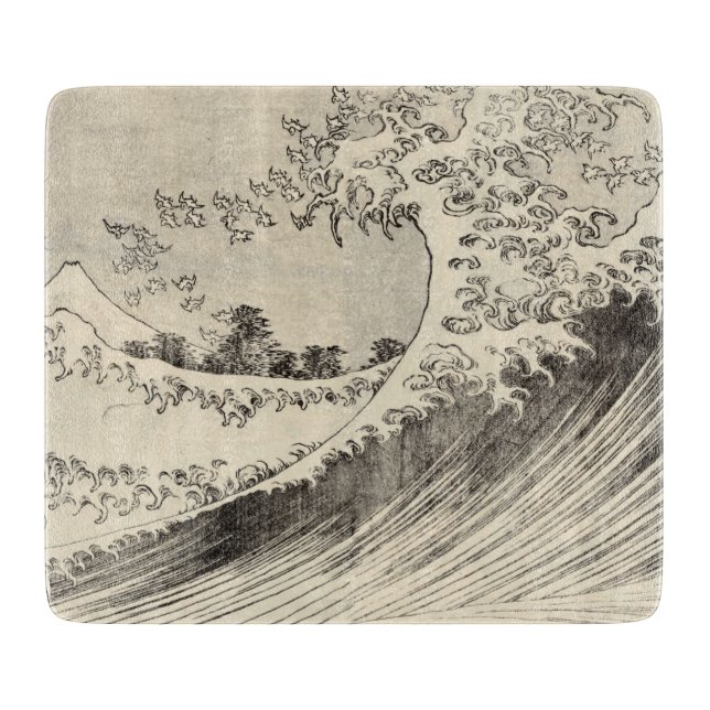 The Big Wave (by Katsushika Hokusai) Cutting Board (Front)