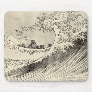 The Big Wave (by Katsushika Hokusai) Mouse Pad