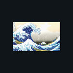 The big wave of Kanagawa Katsushika Hokusai Canvas Print<br><div class="desc">The big wave off Kanagawa Cool oriental japanese Hokusai Fuji View landscape kunichika yoshitoshi art japan china masterprint tidal wave great woodblock print woodprint culture east nice perfect watercolour art  old vintage old master oriental japanese chinese landscape fuji mountain view</div>