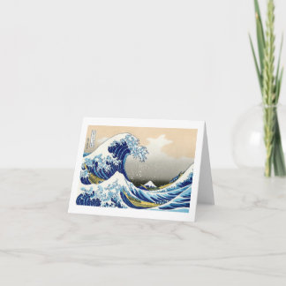 The big wave off Kanagawa Katsushika Hokusai Card