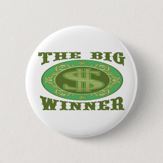 THE BIG WINNER 6 CM ROUND BADGE