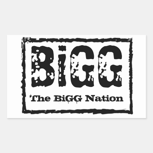 The BiGG Nation Sticker (Front)