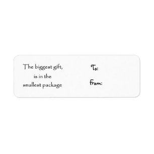 The biggest gift-christmas label