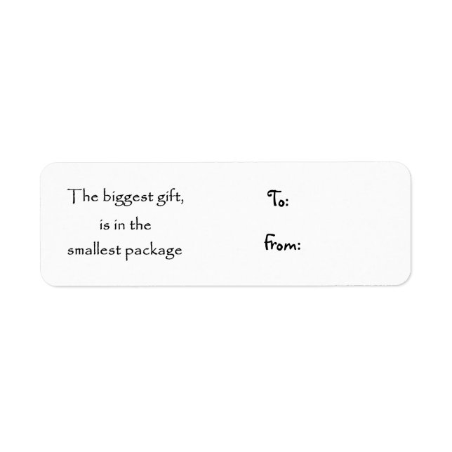The biggest gift-christmas label (Front)