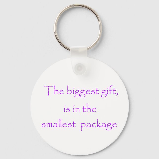 The biggest gift -keychain key ring (Front)