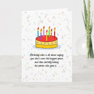 The Biggest Piece Birthday Card