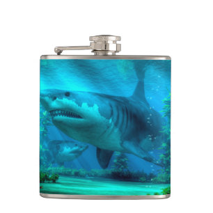 The Biggest Shark Hip Flask