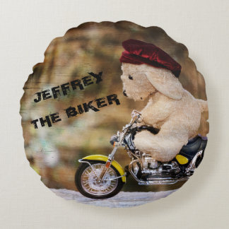 The Biker Round Cushion