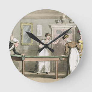 The Billiard Table, from 'The Tour of Dr Syntax in Round Clock