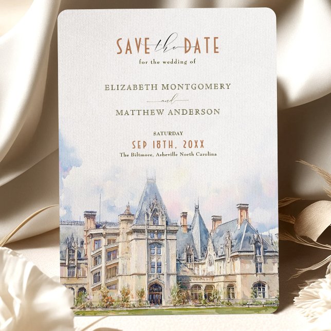 The Biltmore Asheville NC Travel Save-the-Date Invitation (Creator Uploaded)