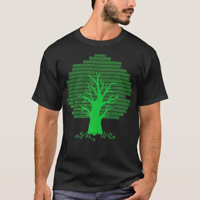 The Binary Tree Computer Programmer Software Devel T-Shirt (Front)