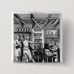 The bindery of Laurens Janszoon Koster 15 Cm Square Badge