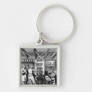 The bindery of Laurens Janszoon Koster Key Ring