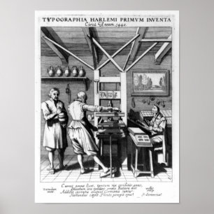 The bindery of Laurens Janszoon Koster Poster