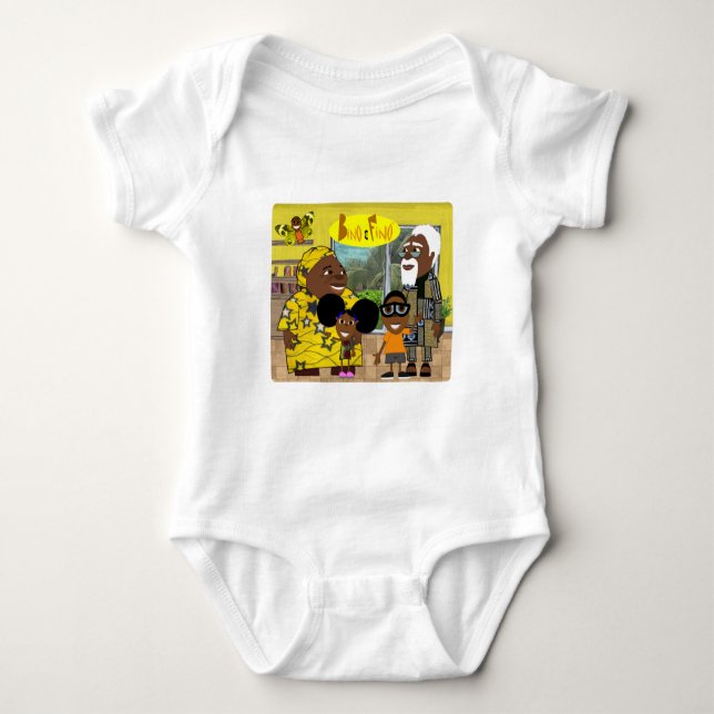 The bino and Fino Family Baby Bodysuit (Front)
