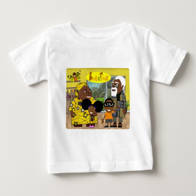 The bino and Fino Family Baby T-Shirt (Front)