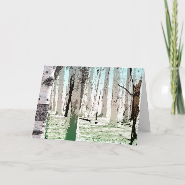 The Birch Forest Card (Front)