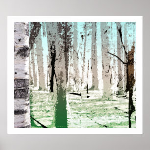 The Birch Forest Poster