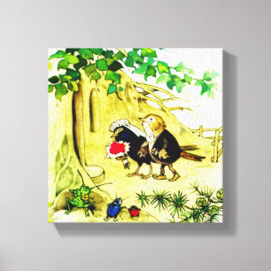 The Bird Wedding Canvas Print