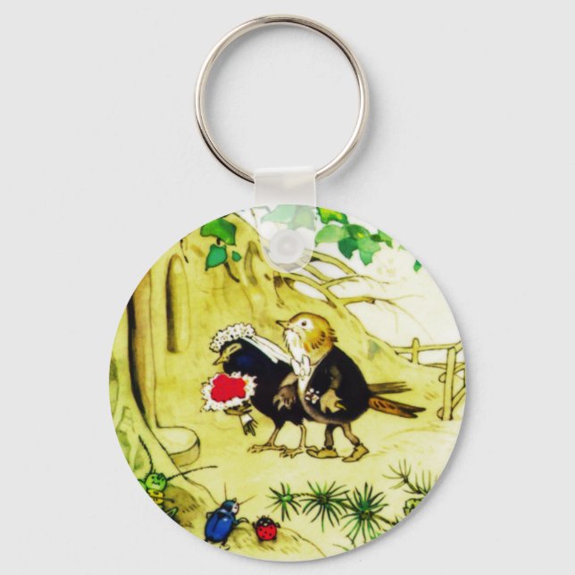 The Bird Wedding Key Ring (Front)